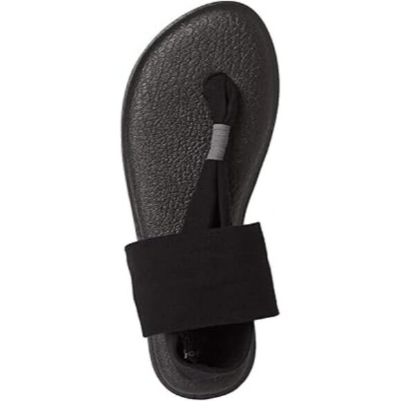 Sanuk Womens Slingback Thong Sandals Yoga Sling 2 Black Size 10 - Picture 2 of 6